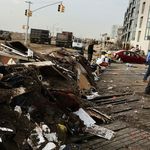 The Rockaways is filled with debris and rubble